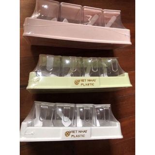 Set 4 Hũ Gia Vị Việt Nhật Kèm Khay 2939