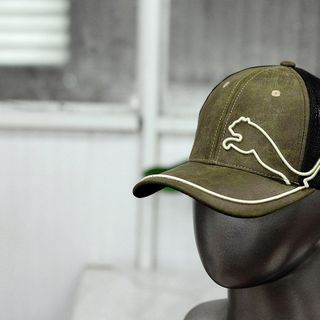 Nón lưỡi trai thêu nổi PUM.A phối lưới, Mũ thể thao unisex