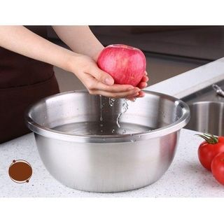 [ Nhiều Size ] Thau inox Chậu Inox - Thau Sâu Inox Hàng Cao Cấp Nhập Khẩu Trực Tiếp Dày Dặn, Đẹp giá sỉ