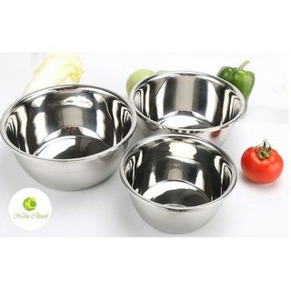 [ Nhiều Size ] Thau inox Chậu Inox - Thau Sâu Inox Hàng Cao Cấp Nhập Khẩu Trực Tiếp Dày Dặn, Đẹp