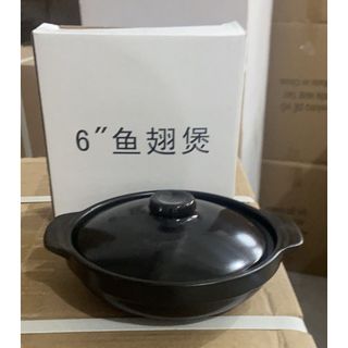 Nồi Đất Nhí 6" Nắp Đất Đựng Kho Quẹt Nhà Hàng Quán Ăn ( 14,5x 4,5cm )