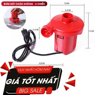 Máy Bơm Hút Chân Không Hoặc Thổi Bụi Wenbo, Dùng Bơm Hồ Bơi Nguồn 220v Cực Mạnh ( MÀU ĐEN)