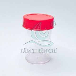Lọ đựng mẫu nắp đỏ không nhãn 55ml HTM túi 100 cái