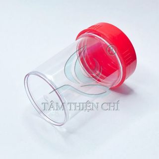 Lọ đựng mẫu nắp đỏ không nhãn 55ml HTM túi 100 cái