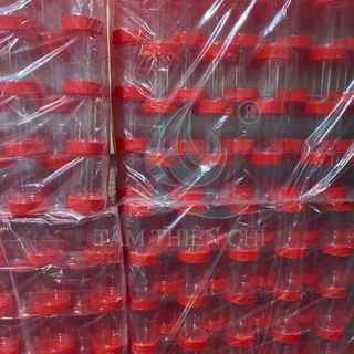 Lọ đựng mẫu nắp đỏ không nhãn 55ml HTM túi 100 cái