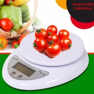 Cân Điện Tử Nhà Bếp 5kg, Cân Tiểu Ly làm bánh Chia Thực Phẩm Electronic Kitchen Scale B05 (Tặng 2 Pin)