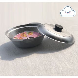 [Ảnh Thật] Nồi Nhôm Chống Dính Kèm Nắp. Nồi Hấp Nghêu, Kho Thịt Đường kính 20CM