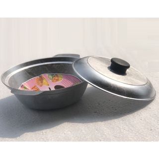 [Ảnh Thật] Nồi Nhôm Chống Dính Kèm Nắp. Nồi Hấp Nghêu, Kho Thịt Đường kính 20CM