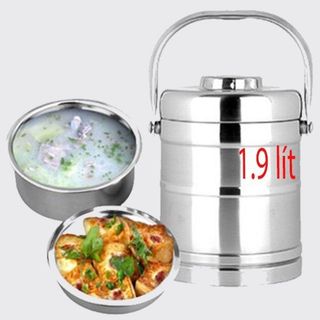 Cà Men Giữ Nhiệt 1L9 Siêu Lớn Inox 2 Lớp Hộp Đựng Cơm 3 Tầng Không Gỉ Sét