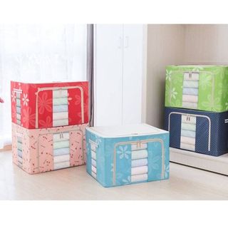 Túi Đựng Chăn Màn, Quần Áo Khung Thép Chịu Lực Chắc Chắn Kích thước  50 x 33 x 40cm