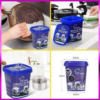 Bột Tẩy Rửa Xoong Nồi Hàn Quốc, Vệ Sinh Nhà Bếp Đa Năng Sạch Sẽ - Trọng Lượng 500g 1 Hộp