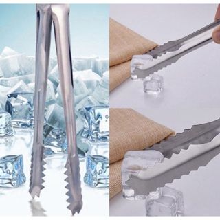 Kẹp Gắp Đá, Gắp Thịt Nướng Inox Dày Dặn Bền Đẹp Nhiều Cỡ 20cm,25cm,30cm,40cm