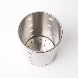 Ống đựng đũa inox hình tròn có lỗ thông thoáng, ráo nước dày đẹp