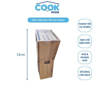 Hộp Cắm Dao Tre COOK HOUSE 23x11x8cm