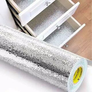 Cuộn giấy bạc dán bếp chống thấm cách nhiệt 2mx60cm - giấy bạc dán bếp chống dính dễ dàng vệ sinh a26