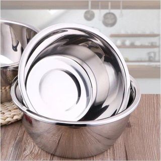 Thau Inox 18cm Dày Dặn Lòng Sâu - Dễ Dàng Vệ Sinh