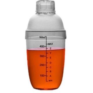 Bình Lắc Nhựa, Bình Pha Chế 500ml Vạch Đen