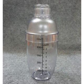 Bình Lắc Nhựa, Bình Pha Chế 500ml Vạch Đen