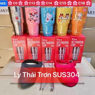 Ly Giữ Nhiệt Kèm Túi Ống Hút Hàng Thái Xịn Xò Inox 304 Dung Tích 900ml Nhiều Mẫu Mã