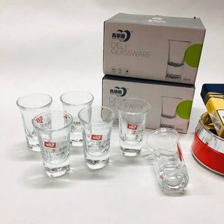 Ly Uống Rượu Thủy Tinh Cao Cấp, Trong Suốt, Dày Dặn, Độ Hoàn Thiện Cao ( Set 6 Ly )