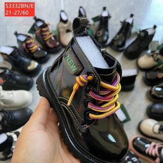 Giày boots trẻ em chất da mềm kiểu dáng xinh xắn S3332