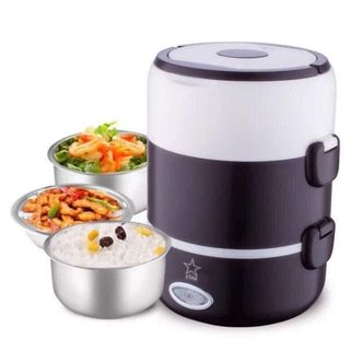 [ Hàng Hot ] Cặp Lồng Cắm Điện 3 Tầng ruột inox Cao Cấp Giữ Nóng Thức Ăn Liên Tục