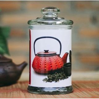 Hũ Thủy Tinh Đựng Trà Thân Cao NHiều Dung Tích Có Nắp Hút Chân Không Tiện Lợi, Sang Trọng