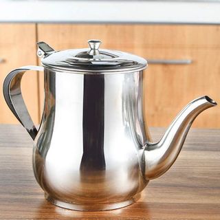 Bình Trà Eo Inox Dày Dặn 530ml, 700ml, 950ml Dùng Cho Mọi Loại Bếp