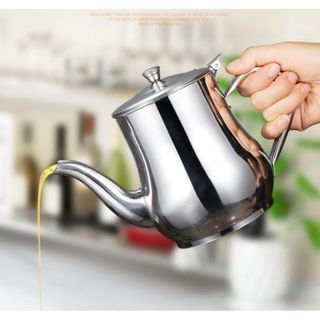Bình Trà Eo Inox Dày Dặn 530ml, 700ml, 950ml Dùng Cho Mọi Loại Bếp