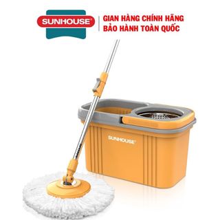 BỘ LAU NHÀ XOAY 360 ĐỘ SUNHOUSE - Hàng Chính Hãng ( Giao Màu Ngẫu Nhiên )