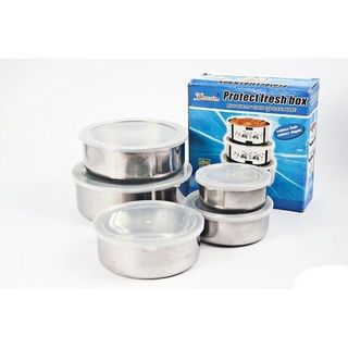 [BỘ 10 CHIẾC] THỐ INOX CÓ NẮP 10 CÁI CAO CẤP - BỘ 10 THỖ INOX CÓ NẮP