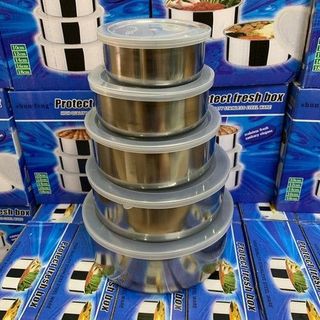 [BỘ 10 CHIẾC] THỐ INOX CÓ NẮP 10 CÁI CAO CẤP - BỘ 10 THỖ INOX CÓ NẮP