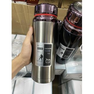 Bình Giữ Nhiệt 1500ml Good Vaccum Giữ Nhiệt Tối Ưu 12 Giờ Inox 304 Dày Dặn Có Quai Xách Và Lưới Lọc Trà
