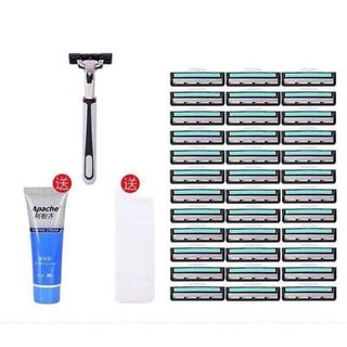 [ ĐẠI HẠ GIÁ] Bộ Dao Cạo Râu 36 Lưỡi + 1 Lọ Kem Cạo Râu