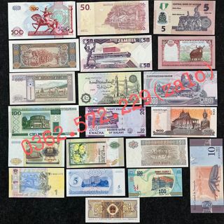 Bộ Tiền Lì Xì Tết 20 Tờ 20 Nước (Quốc Gia) Kèm Bao Lì Xì  LUCKY MONEY