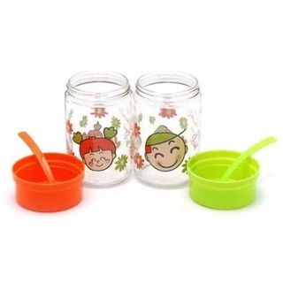 Bộ 2 hủ thủy tinh đựng gia vị kích thước lớn [400ml 1 lọ] tặng kèm muỗng cao cấp giá sỉ