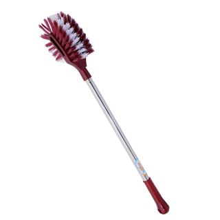 Cây cọ vệ sinh bồn cầu, nhà tắm, toilet cán inox 2 đầu lông mềm siêu sạch