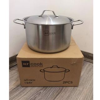 Nồi Luộc Gà 1 Đáy HT Cook 26,28,30,32cm dùng được bếp từ , gas , hồng ngoại