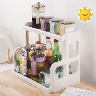 [ Sập Sàn ] Kệ Gia Vị 2 Tầng Gia Long Mã GL9111 - Kệ Bếp 2 Tầng