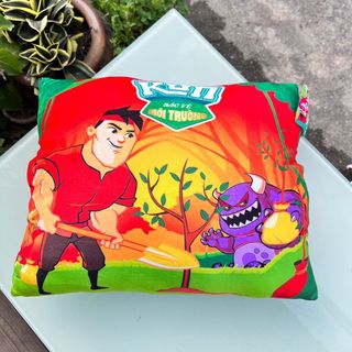 Gối Tựa lưng mềm mịn 36cm hàng Khuyến mãi Sữa Kun (MÀU NGẪU NHIÊN)