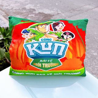 Gối Tựa lưng mềm mịn 36cm hàng Khuyến mãi Sữa Kun (MÀU NGẪU NHIÊN)