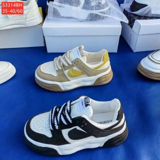 Giày thể thao nữ chất da mềm phối 2 màu S3314
