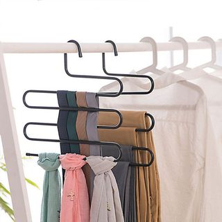 Móc Treo Quần Quáo, Khăn Lau 5 Tầng Kim Loại Chắc Chắn