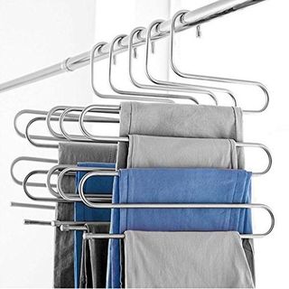 Móc Treo Quần Quáo, Khăn Lau 5 Tầng Kim Loại Chắc Chắn