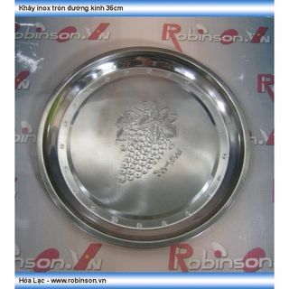 [HCM] Khay Tròn Inox Trùm Nho Size 28, 36, 38, 50cm Bền Đẹp