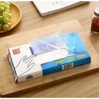 [HCM] Hộp 200 Găng Tay Nilon Dùng 1 Lần Dẻo Dai