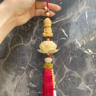 Khánh sen Quan âm ngự đài sen gỗ hoàng dương - Giá sỉ, giá bán buôn