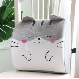 Gối tựa lưng cao su non Mèo xám