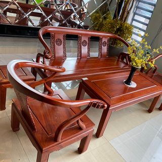 Salon gỗ tự nhiên , go huong da
