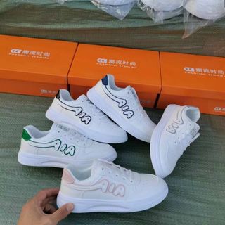 Giày thể thao nữ trắng chất da mềm đẹp S3356